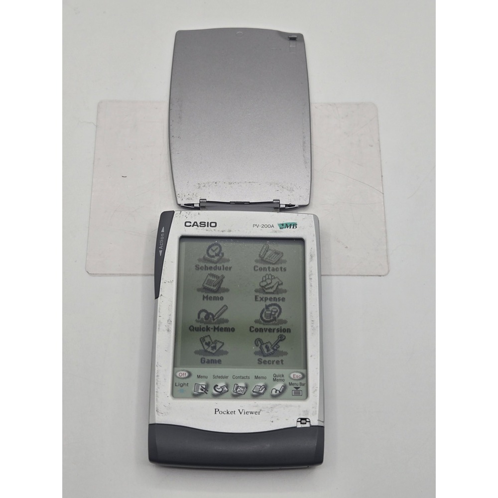 Casio PV-200A Pocket Viewer PC Companion Pass Pen-Touch PDA /w Stylus TESTED